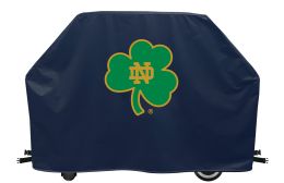 Notre Dame (Shamrock) BBQ Grill Cover - Navy Blue