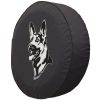 German Shepherd Spare Tire Cover - Black Vinyl