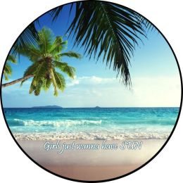 Girls Wanna Have Sun Beach Spare Tire Cover