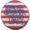 Knot All Who Wander are Lost Stripes Spare Tire Cover - Black Vinyl