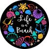 Life is a Beach w/ Shells Spare Tire Cover
