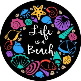Life is a Beach w/ Shells Spare Tire Cover