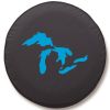 Michigan Great Lakes Spare Tire Cover - Black Vinyl