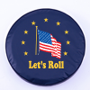 American Flag Let's Roll Blue Tire Cover