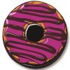 Stripe Frosting Doughnut Spare Tire Cover - Black Vinyl