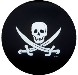 Sabers and Skull Spare Tire Cover