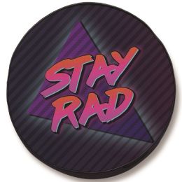 Stay Rad Custom Spare Tire Cover - Black Vinyl