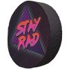 Stay Rad Custom Spare Tire Cover - Black Vinyl