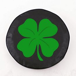 4-Leaf Clover Black Spare Tire Cover