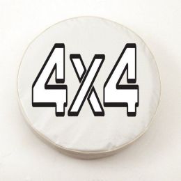 4 x 4 White Spare Tire Cover