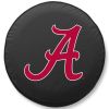 Alabama Tire Cover w/ Crimson Tide Logo - White Vinyl