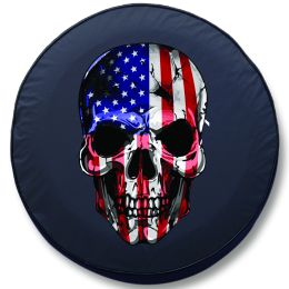 American Skull Flag Tire Cover