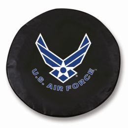United States Air Force Tire Cover - Black Vinyl