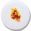 Arizona State Tire Cover w/ Sun Devils Logo - White Vinyl