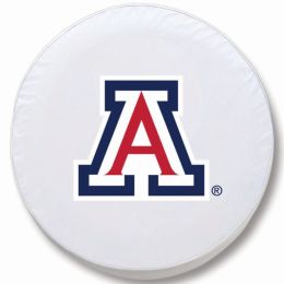 Arizona Tire Cover w/ Wildcats Logo - White Vinyl