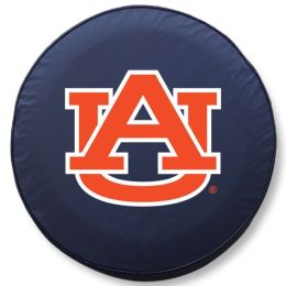 Auburn Tire Cover w/ Tigers Logo - Blue Vinyl