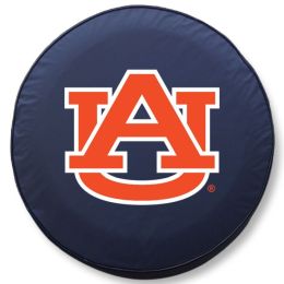 Auburn Tire Cover w/ Tigers Logo - Blue Vinyl