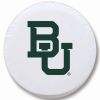 Baylor Tire Cover w/ Bears Logo - White Vinyl