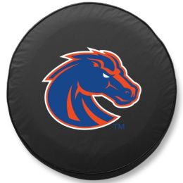 Boise State Tire Cover w/ Broncos Logo - Black Vinyl