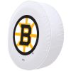 Boston Tire Cover w/ Bruins Logo - White Vinyl