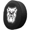 Butler University Tire Cover w/ Bulldogs Logo on White Vinyl