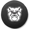 Butler University Tire Cover w/ Bulldogs Logo on White Vinyl