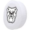 Butler University Tire Cover w/ Bulldogs Logo on White Vinyl
