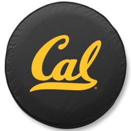 California Tire Cover w/ Golden Bears Logo - Black Vinyl