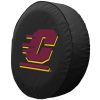 Central Michigan Tire Cover w/ Chippewas Logo - Black Vinyl