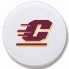 Central Michigan Tire Cover w/ Chippewas Logo - White Vinyl