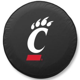 Cincinnati Tire Cover w/ Bearcats Logo - Black Vinyl