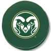 Colorado State Tire Cover w/ Rams Logo - Green Vinyl