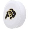 Colorado Tire Cover w/ Buffaloes Logo - White Vinyl