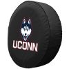 Connecticut Tire Cover w/ Huskies Logo - Black Vinyl