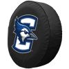 Creighton Tire Cover w/ Bluejays Logo - Black Vinyl