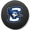 Creighton Tire Cover w/ Bluejays Logo - White Vinyl