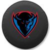 DePaul Tire Cover w/ Blue Demons Logo - Black Vinyl