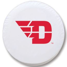 Dayton Tire Cover w/ Flyers Logo - White Vinyl