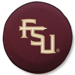 Florida State Tire Cover w/ Seminoles FSU Logo - Burgundy Vinyl