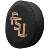 Florida State Tire Cover w/ Seminoles FSU Logo - Black Vinyl