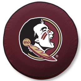 Florida State Tire Cover w/ Seminoles Logo - Burgundy Vinyl
