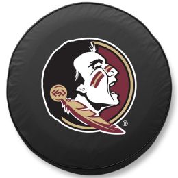Florida State Tire Cover w/ Seminoles Logo - Black Vinyl