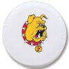 Ferris State Tire Cover w/ Bulldogs Logo - Black Vinyl