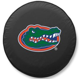 Florida Tire Cover w/ Gators Logo - Black Vinyl