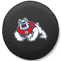 Fresno State Tire Cover w/ Bulldogs Logo - Black Vinyl