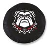 Georgia Tire Cover w/ Bulldogs Logo - Black Vinyl