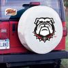 Georgia Tire Cover w/ Bulldogs Logo - White Vinyl