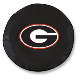 Georgia Tire Cover w/ Bulldogs G Logo - Black Vinyl