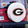 Georgia Tire Cover w/ Bulldogs G Logo - White Vinyl