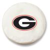 Georgia Tire Cover w/ Bulldogs G Logo - White Vinyl